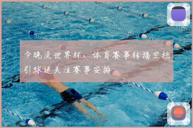 今晚没世界杯，体育赛事转播空档引球迷关注赛事安排